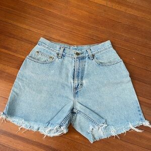 Vintage LL Bean high waisted cutoff jean shorts
